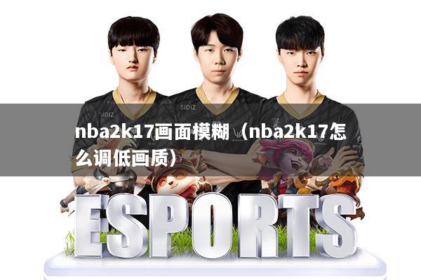 nba2k17画面模糊（nba2k17怎么调低画质）